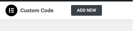 Add new custom code