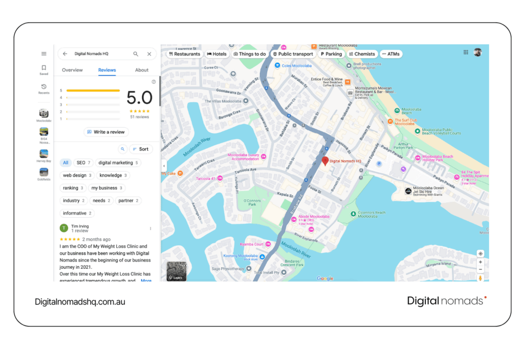 Google My Business Review Search