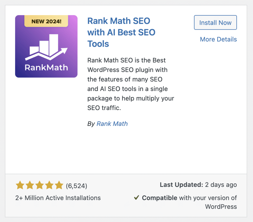 Rankmath SEO Plugin