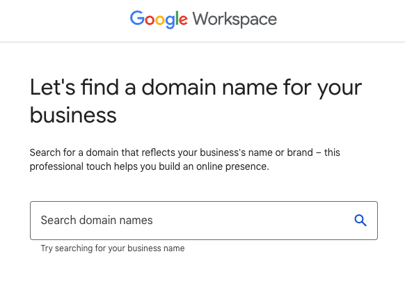 Domain Entry