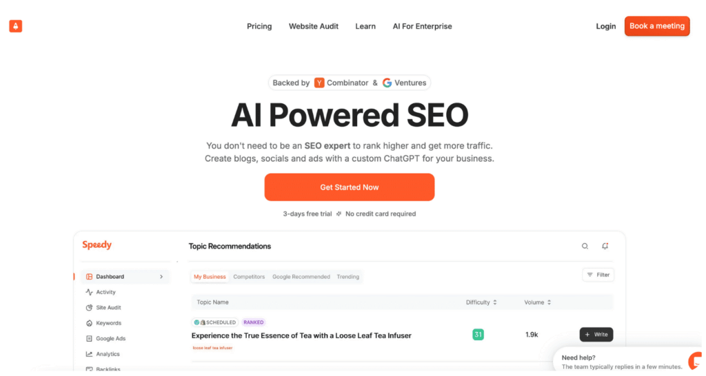 SpeedyBrand AI SEO