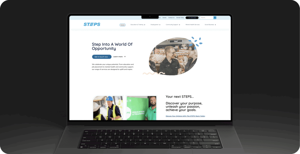 Steps Group Website Design