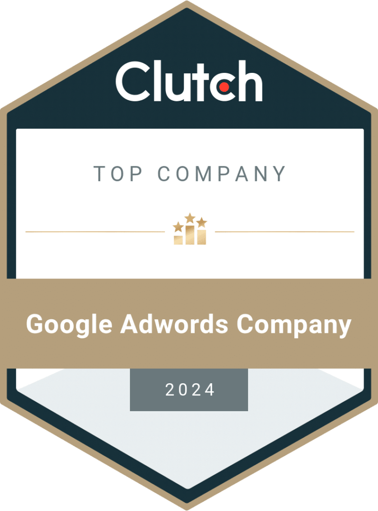 Top Google Adwords Company 2024 Award by Clutch.co
